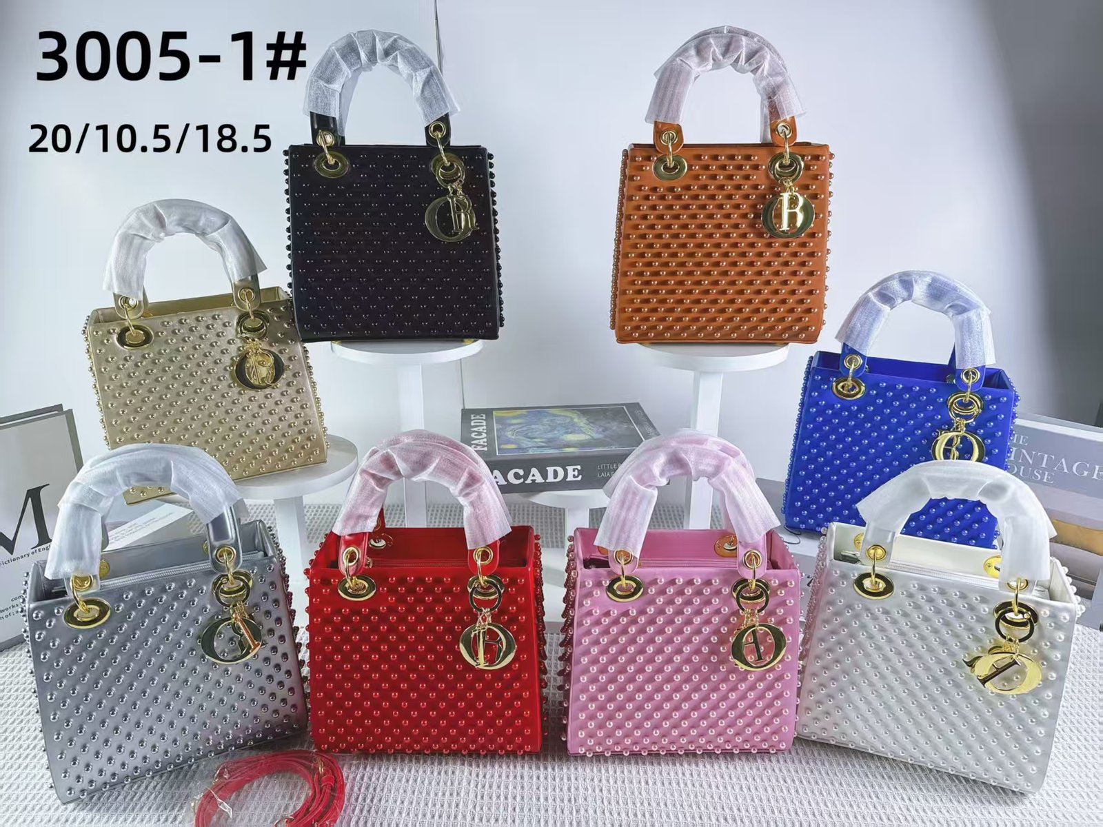 3005-1 Cross-border women's fashion high-end texture factory handbag small square bag new niche shoulder bag casual crossbody bag - Image 1