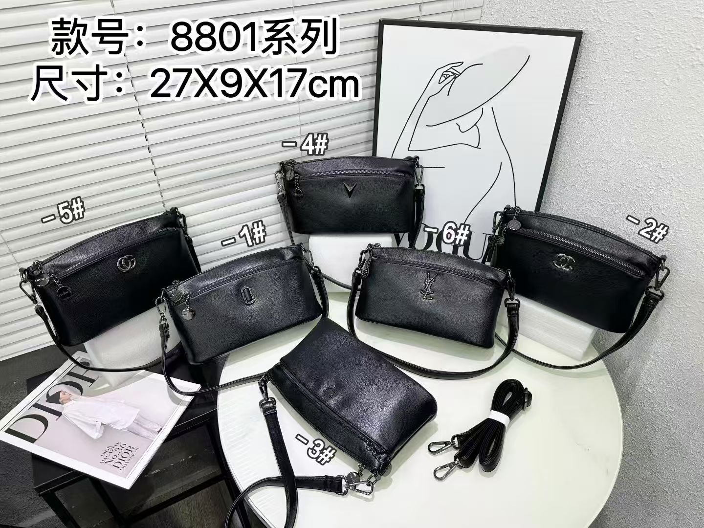 8801 Original design women's bag, fashionable new style shoulder crossbody handheld ladies bag, factory direct supply - Image 1