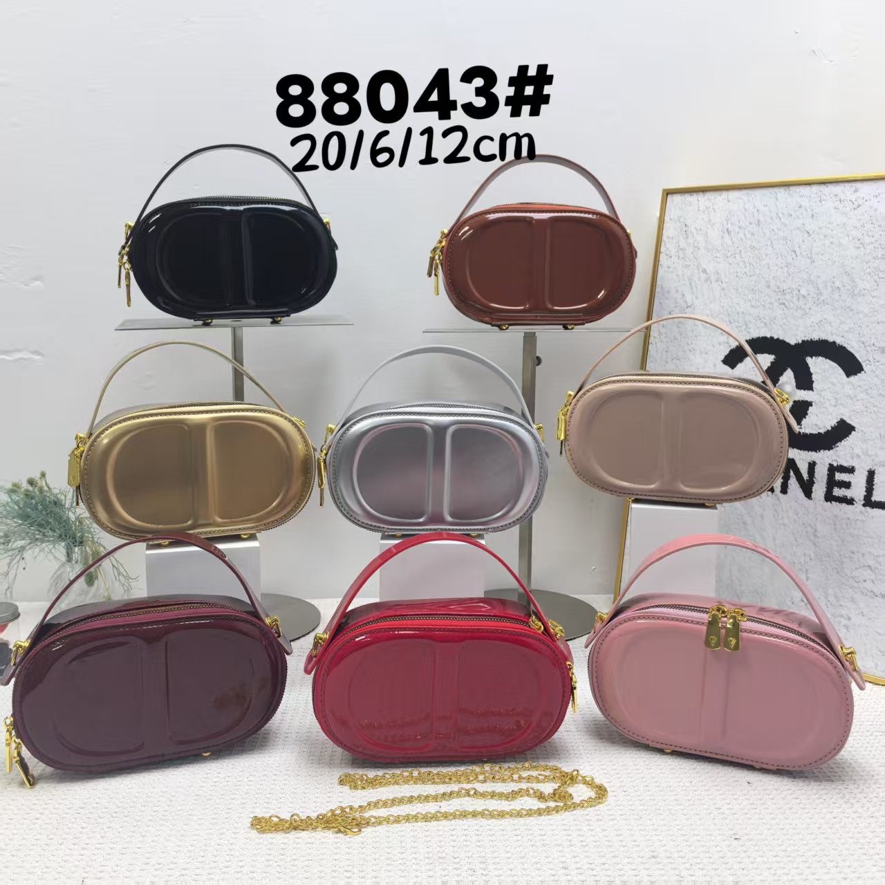 88043 Cross-border women's fashion high-end texture factory handbag small square bag new niche shoulder bag casual crossbody bag - Image 1