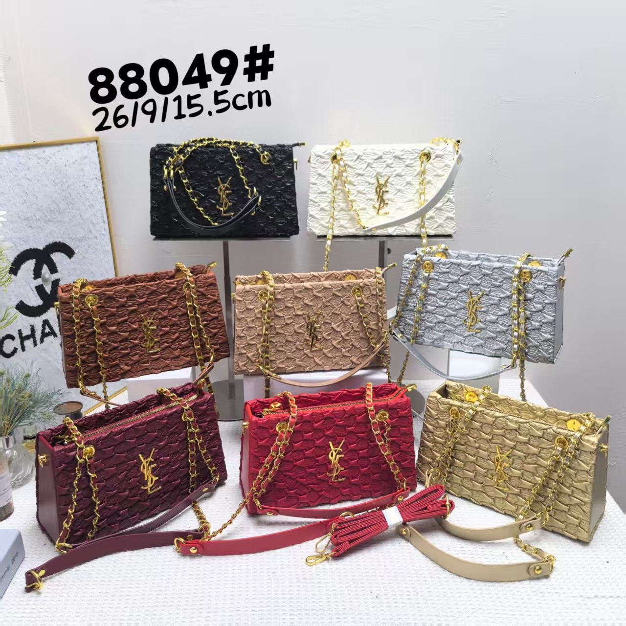88049 Cross-border women's fashion high-end texture factory handbag small square bag new niche shoulder bag casual crossbody bag - Image 1