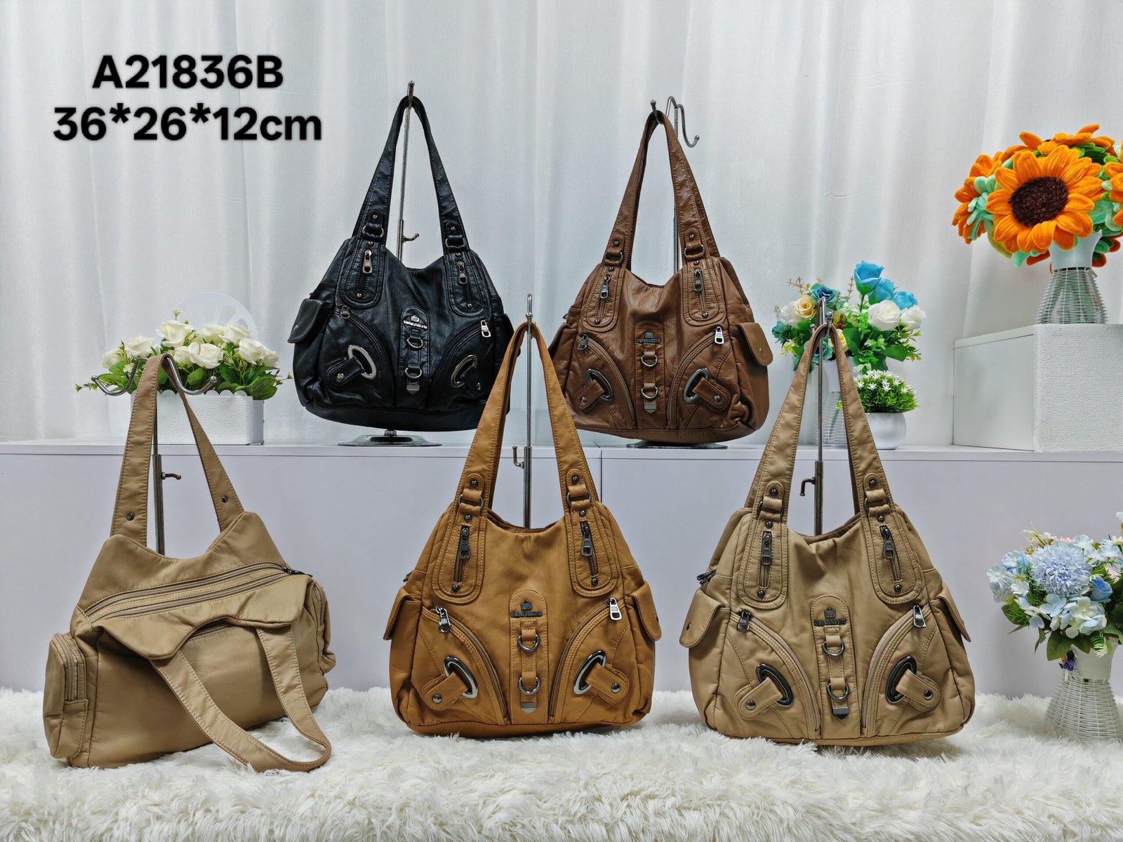 Oplus_16908288 New cross-border women's versatile bag, large capacity ladies' handbag, fashionable shoulder crossbody bag, foreign trade women's bag - Image 1