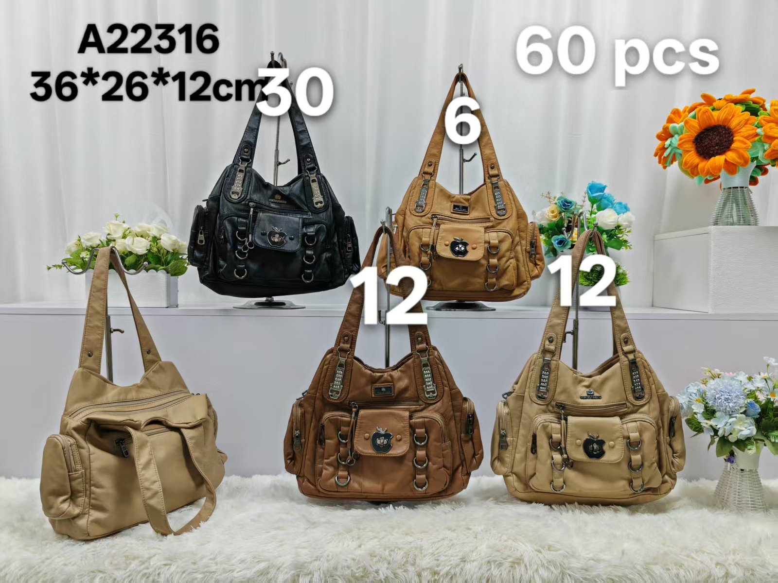 A22316 New cross-border women's versatile bag, large capacity ladies' handbag, fashionable shoulder crossbody bag, foreign trade women's bag - Image 1