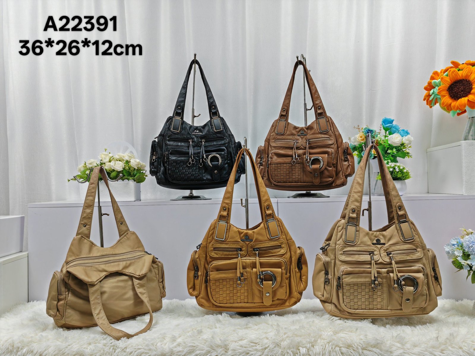 Oplus_16908288 New cross-border women's versatile bag, large capacity ladies' handbag, fashionable shoulder crossbody bag, foreign trade women's bag - Image 1