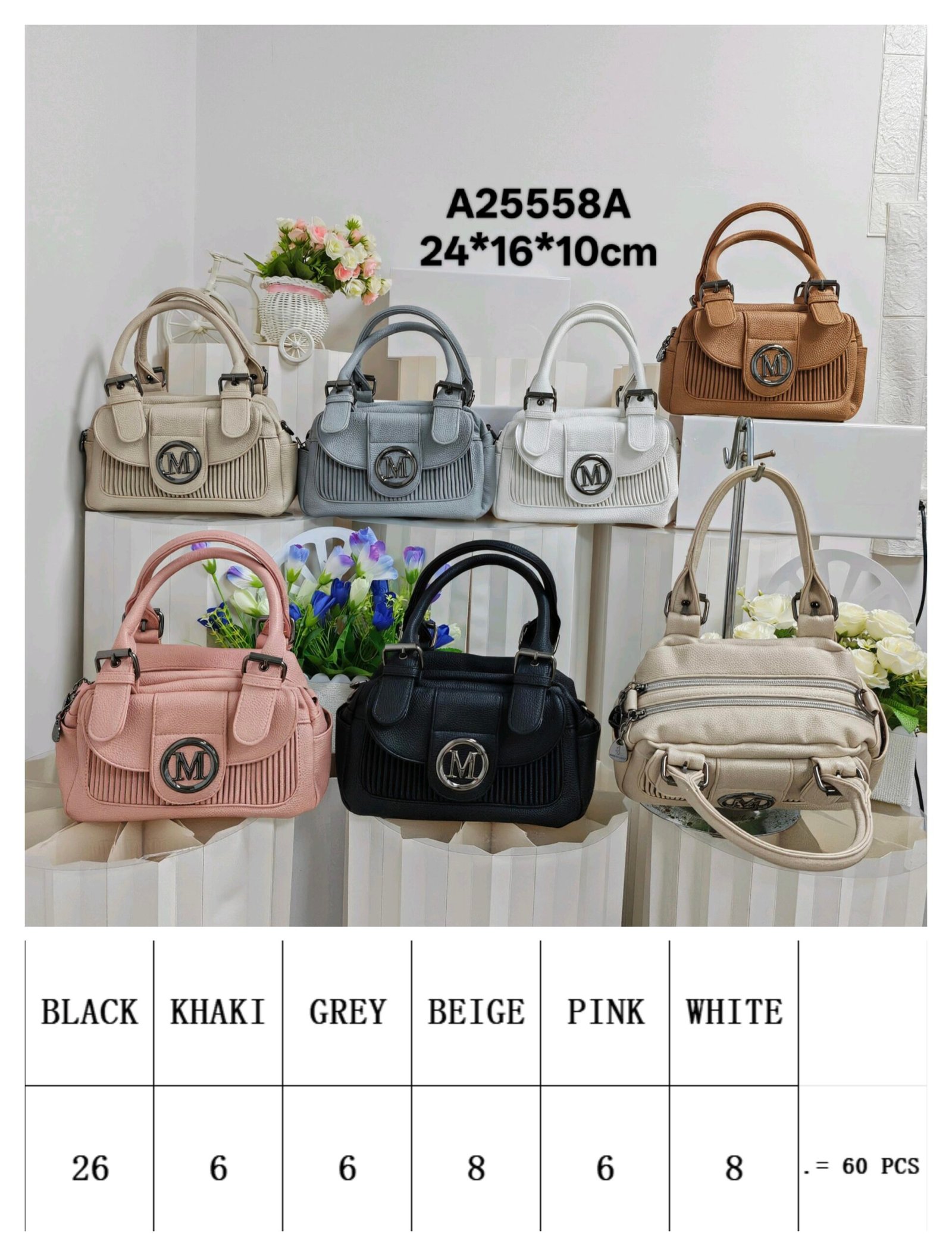 A25558A New cross-border women's versatile bag, large capacity ladies' handbag, fashionable shoulder crossbody bag, foreign trade women's bag - Image 1