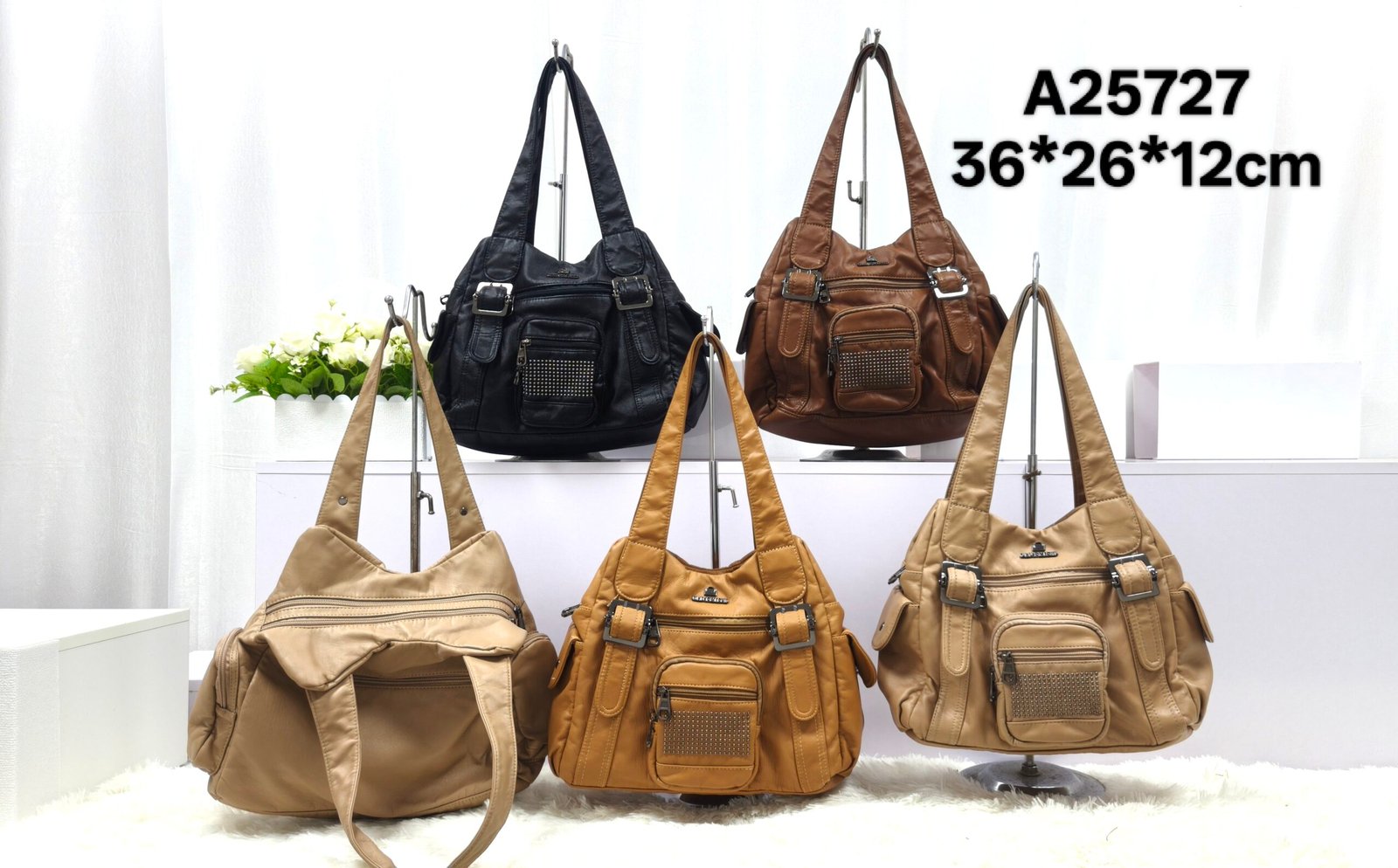 Oplus_17956864 New cross-border women's versatile bag, large capacity ladies' handbag, fashionable shoulder crossbody bag, foreign trade women's bag - Image 1