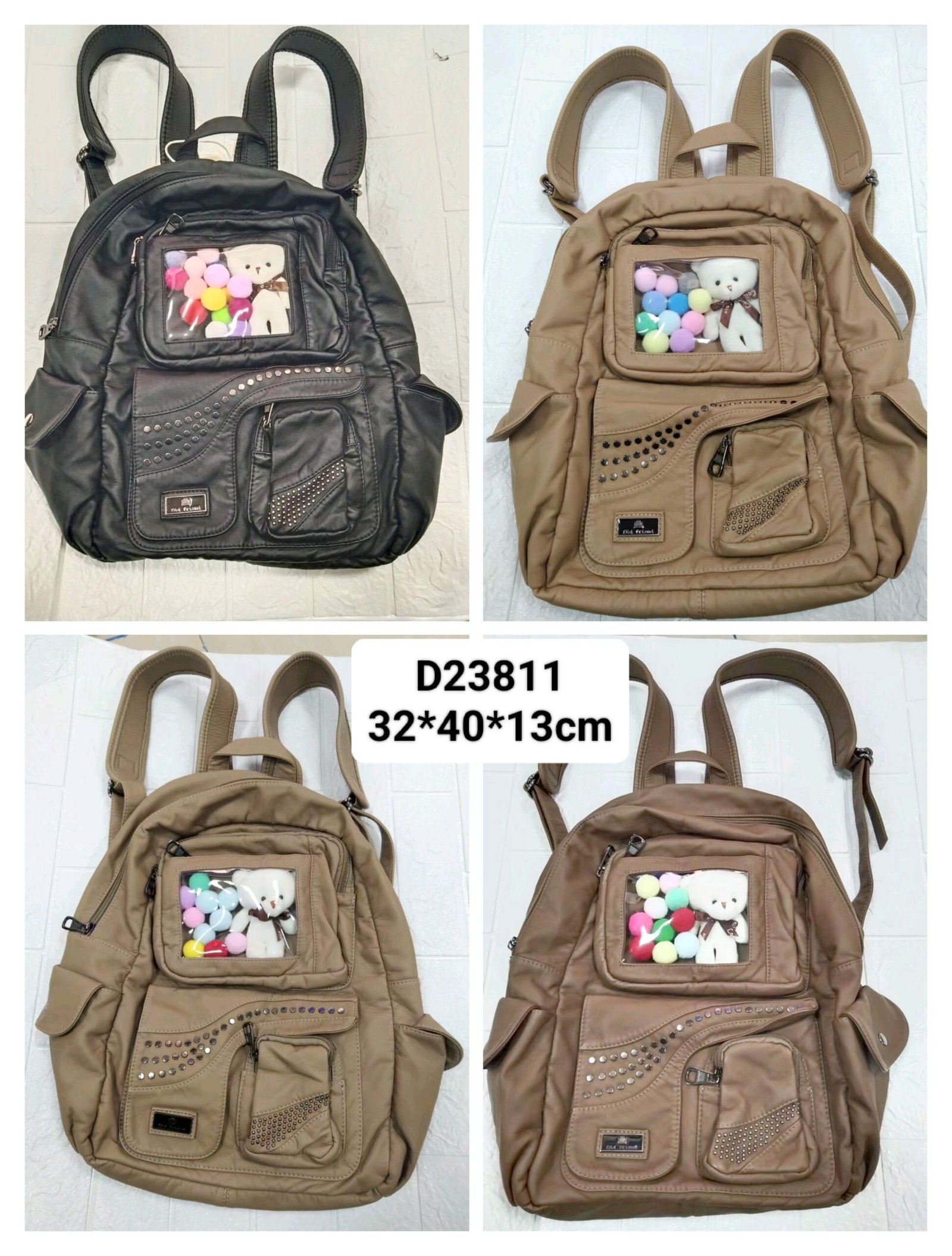 Oplus_131072 Children's cartoon rabbit small backpack, spring outing backpack, primary school travel backpack for girls, baby kindergarten schoolbag, trendy style - Image 1